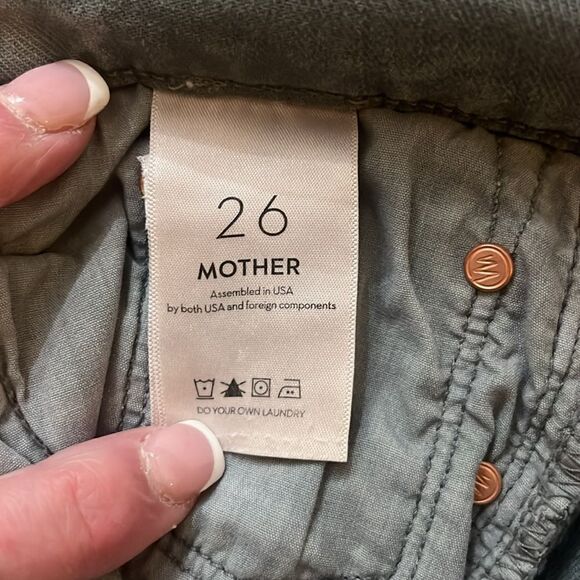 Mother The Weekender Fray 1535 chalk it up Size 26 NWT $248 - Picture 8 of 9